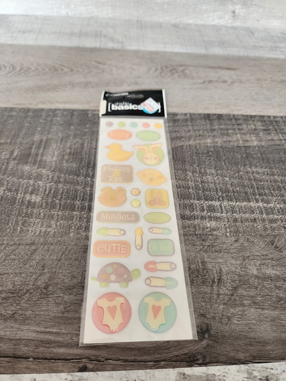 Creative Imaginations - Scrapbook Epoxy Stickers Baby Babies Nursery NEW #29